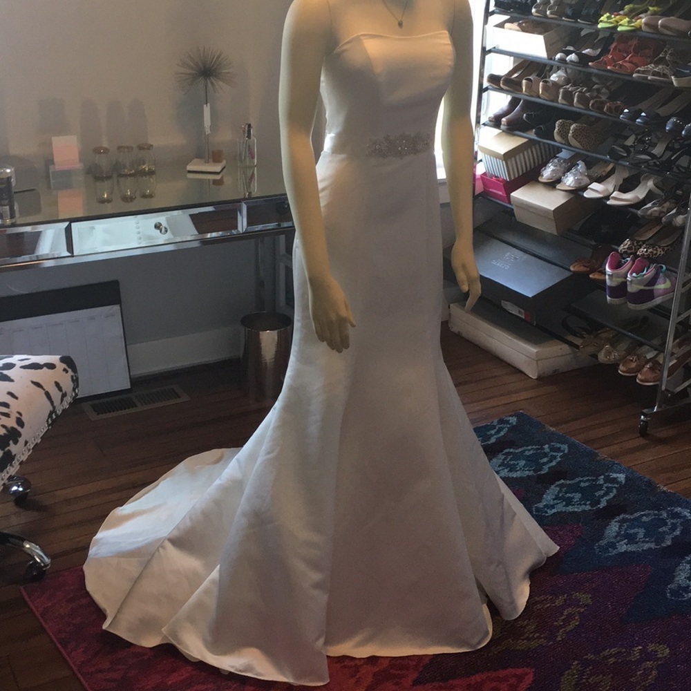 NWT beautiful light ivory trumpet bridal gown